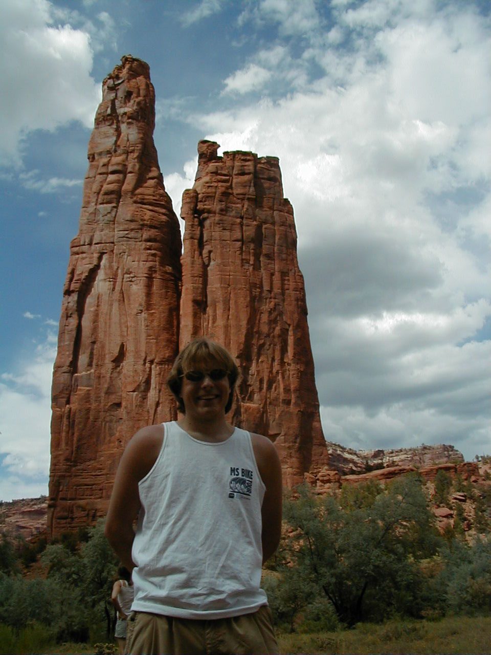 John in front of Spider Rock.